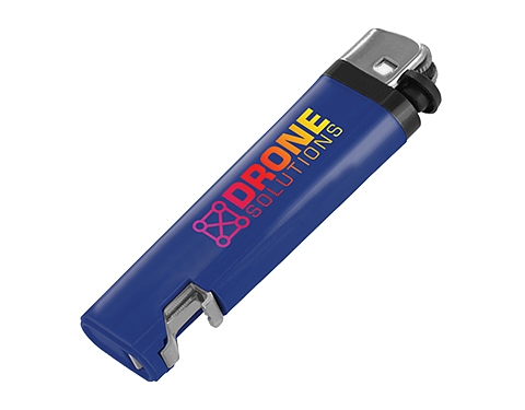 Colourbrite Disposable Bottle Opener Lighters - Blue