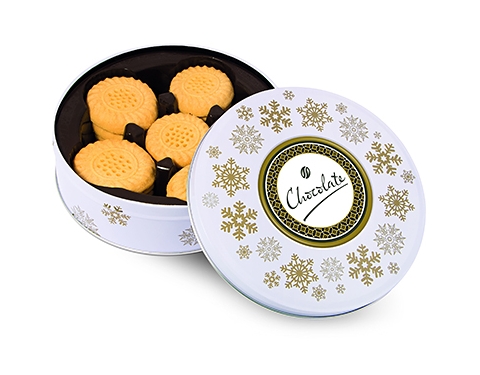 Christmas Snowflake Share Tins - All Butter Shortbread Biscuits