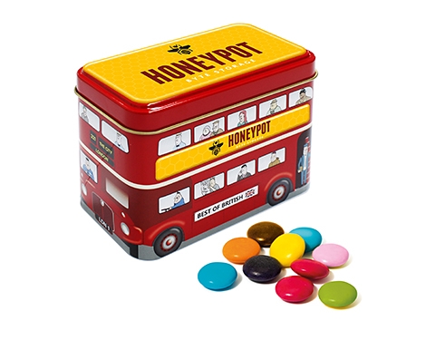 London Bus Sweet Tin - Chocolate Beanies