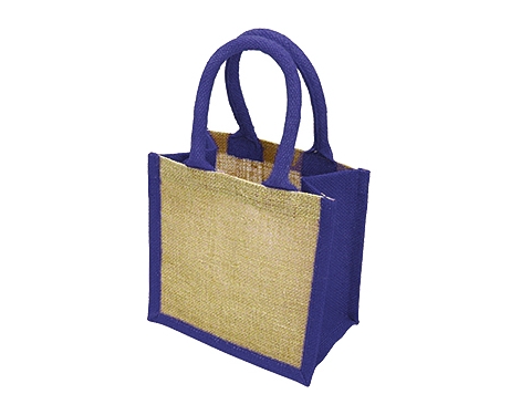 Lichfield Mini Bag For Life Jute Bags - Blue