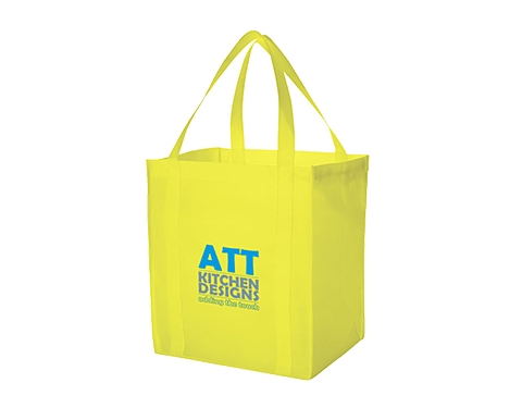 Cheltenham Non-Woven Grocery Tote Bags - Lime