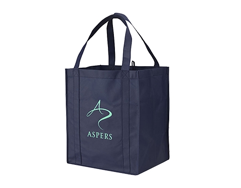 Cheltenham Non-Woven Grocery Tote Bags - Navy