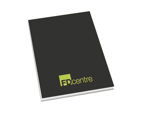 A4 Recycled Till Receipt Covered Notepads - Midnight Black
