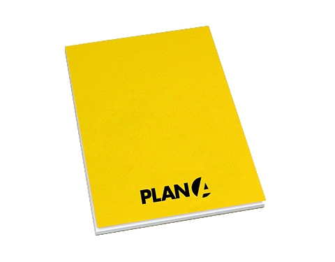 A4 Recycled Till Receipt Covered Notepads - Sunshine Yellow