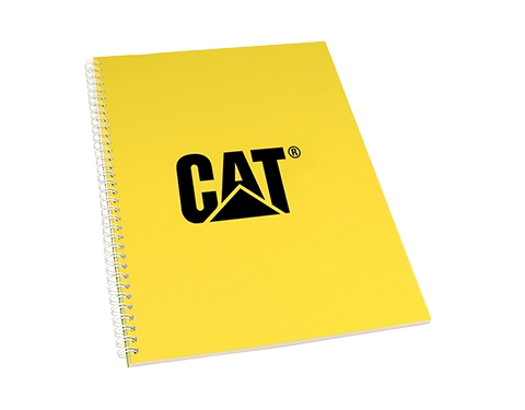A5 Recycled Till Receipt Wire Bound Notepads - Sunshine Yellow
