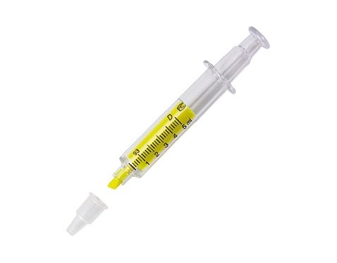 Syringe Highlighter Pens - Yellow