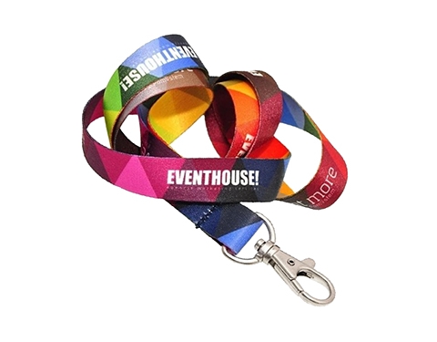 Promotional 20mm Express Dye Sublimation Flat Polyester Lanyards Printed  with your Logo at GoPromotional