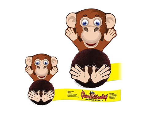 Card Head Monkey Logo Bug