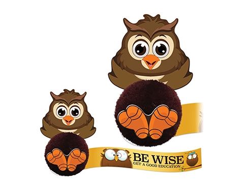 Card Head Owl Logo Bug