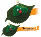 Leafy Caterpillar Logo Bug