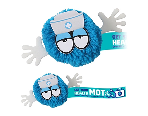 Nurse Mophead Character Logo Bug