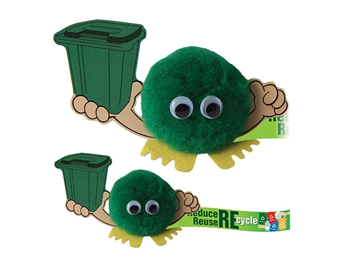 Recycling Bin Handholder Logo Bug