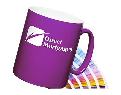 Durham ColourCoat Ceramic Mugs - Purple