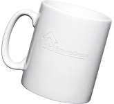 White Durham Etched Mugs For Your Valued Customers
