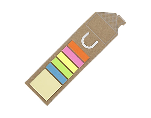 House Shaped Sticky Flag Bookmarks - Brown