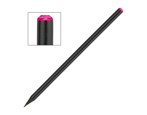 Crystal Tipped Pencils - Pink