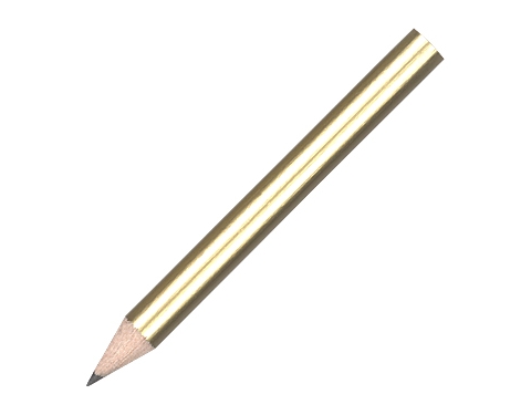 Mini Pencils Without Eraser - Gold