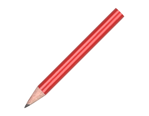 Mini Pencils Without Eraser - Red