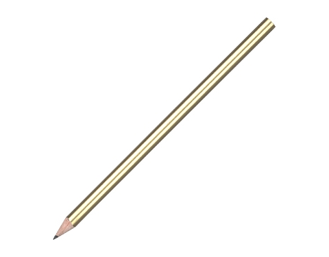 Standard Pencils Without Eraser - Gold