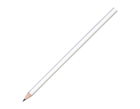 Standard Pencils Without Eraser - White