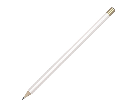 Triside Pencils - White / Gold