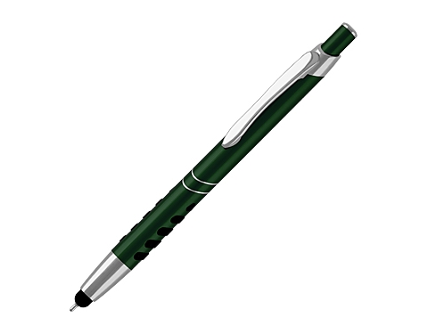 Artemis Fine Roller Touch Metal Pens - Bottle Green