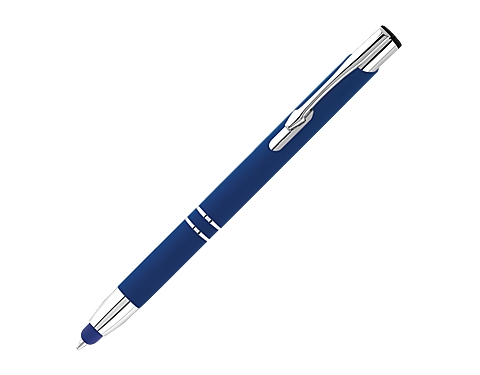 Electra Classic Soft Touch Metal Pens - Navy Blue