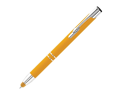 Electra Classic Soft Touch Metal Pens - Yellow