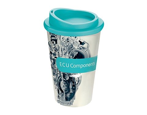 ColourBrite 350ml Americano Coffee Take Away Mugs - Aqua
