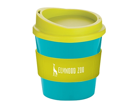 Americano Primo Grip 250ml Vending Take Away Mugs - Aqua / Lime