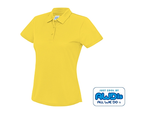 AWDis Women's Performance Polo Shirts - Sun Yellow