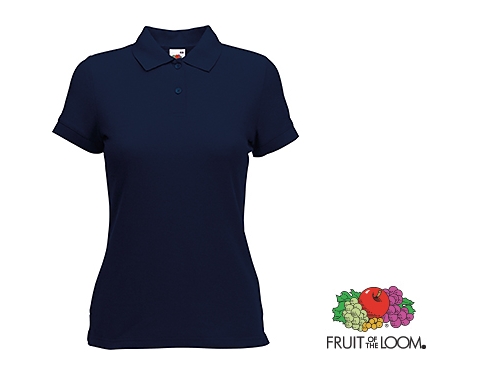 fruit of the loom lady fit polo shirt