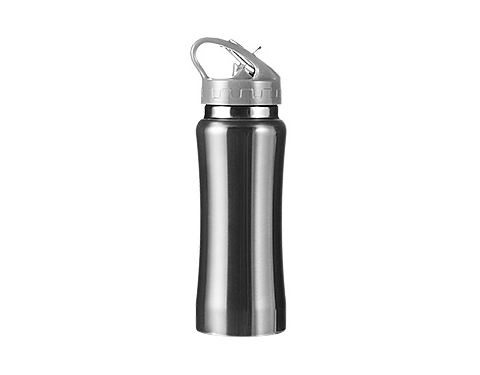 Sierra 600ml Metal Water Bottles - Silver
