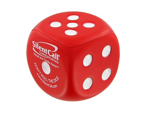 Dice Promotional Stress Toys With Dot