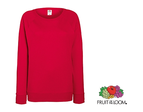 Fruit Of The Loom Lady-Fit Lightweight Raglan Sweatshirt