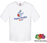 Budget Fruit Of The Loom Sofspun Boys T-Shirts in white