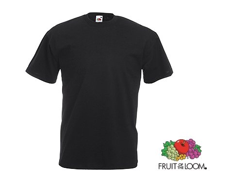 Fruit Of The Loom Value Weight T-Shirts - Black