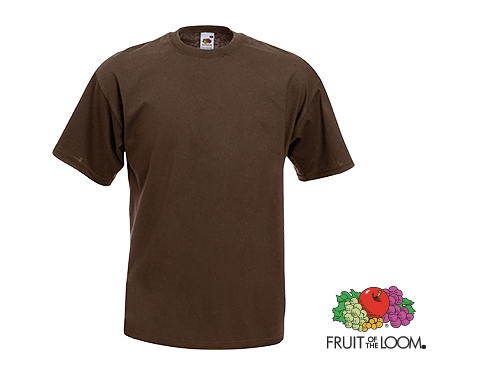 Fruit Of The Loom Value Weight T-Shirts - Chocolate