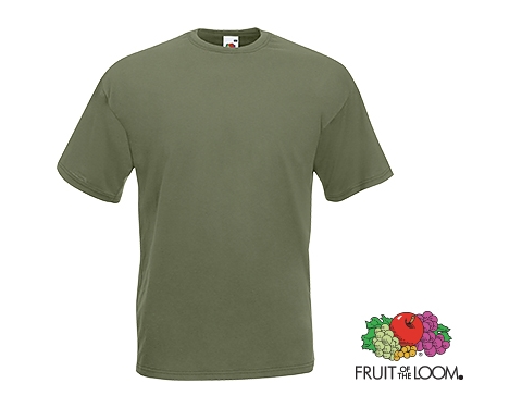 Fruit Of The Loom Value Weight T-Shirts - Classic Olive