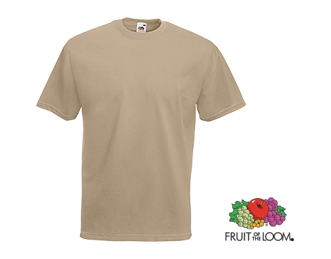 Fruit Of The Loom Value Weight T-Shirts - Khaki