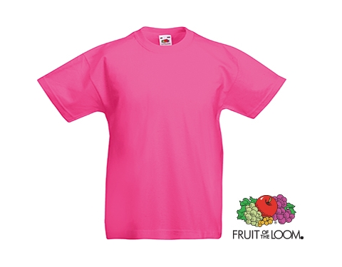 Fruit Of The Loom Value Weight Kids T-Shirts - Fuchsia