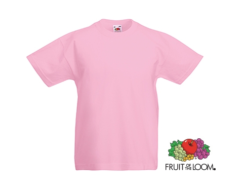 Fruit Of The Loom Value Weight Kids T-Shirts - Light Pink