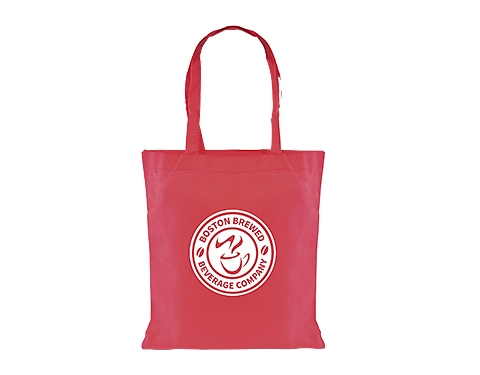 Tuscany Contrast Tote Shoppers - Red
