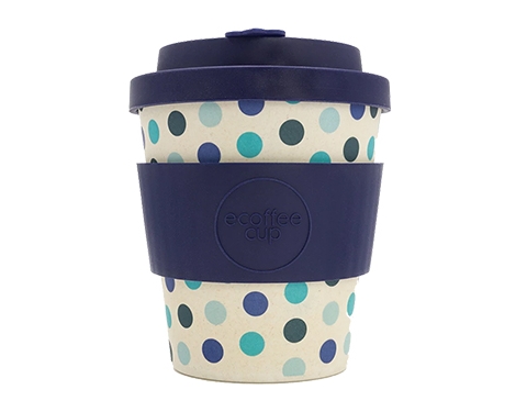Save On 250ml Ecoffee Cup Blue Polka Printed With Your Logo Gopromotional Uk