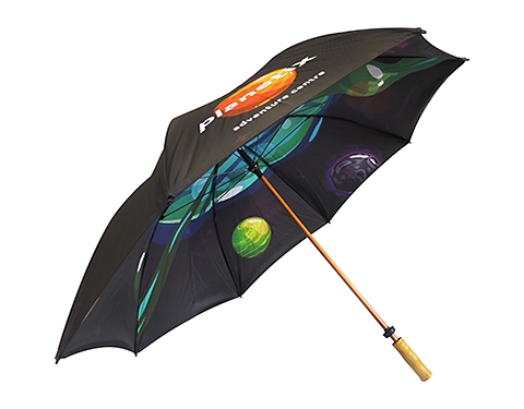 Spectrum Sport Wood Double Canopy Golf Umbrella