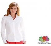 Fruit Of The Loom Women's Fit Long Sleeved Oxford Shirt