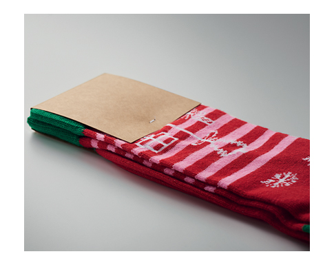 Joyful Christmas Socks - Red