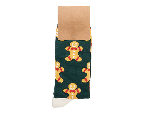 Joyful Christmas Socks - Yellow