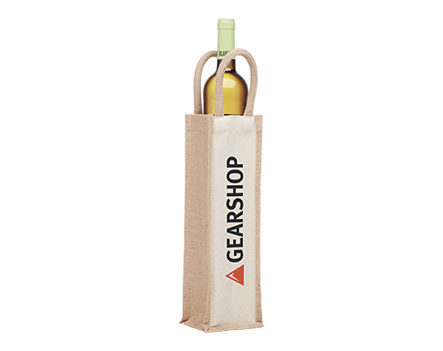 Buckden Jute Wine Bottle Gift Bag