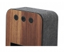 Buxton Fabric & Wood Bluetooth Speakers - Brown
